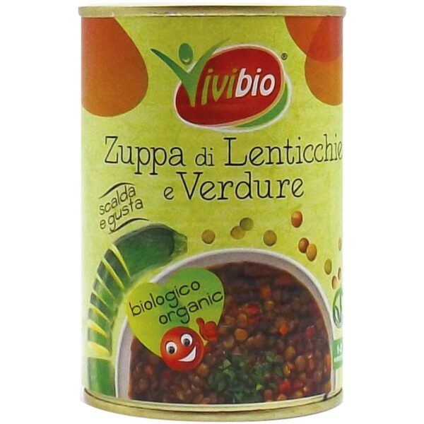 Zuppa di lenticchie e verdure pronta