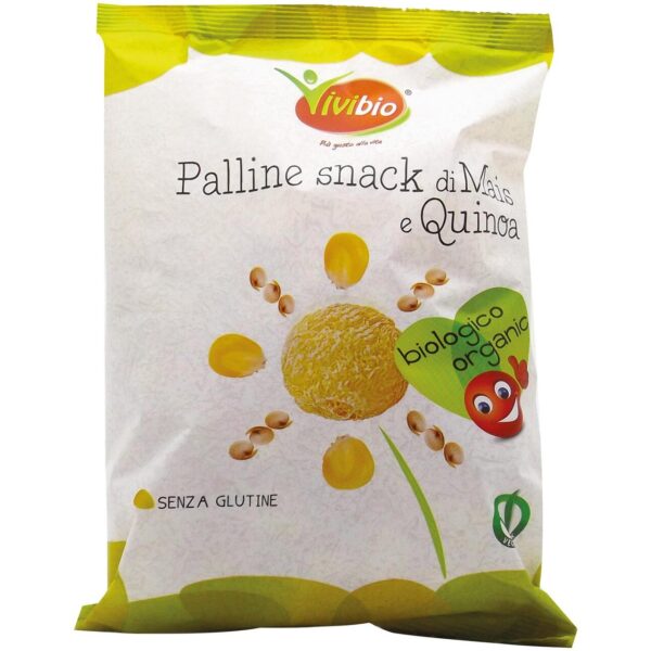 Palline snack di mais e quinoa